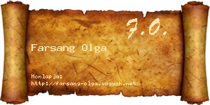 Farsang Olga névjegykártya